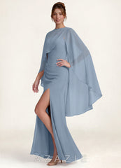 Azazie Matching Color Asymmetric Chiffon Shawl