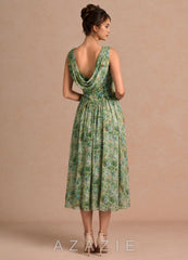 Jessamy {color} Midi Dress sp_green_floral_#gf134901