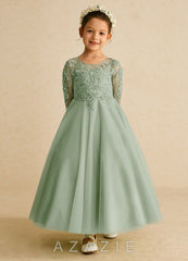Azazie Precious Dusty Sage A-Line Lace Tulle Dress dusty_sage