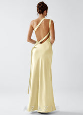 Stephanie {color} Luminous Satin Maxi Dress