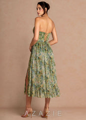 Portia {color} Midi Dress sp_green_floral_#gf134901