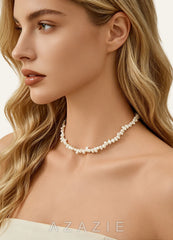 Freshwater Pearl Strand Necklace white