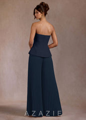 Coraline {color} Bandeau Jumpsuit navy_#ny134188