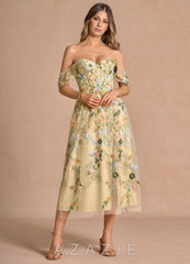 Denisse {color} Midi Dress sp_lemon_multi_#lm134321