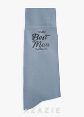 Customizable Men's Socks dusty_blue