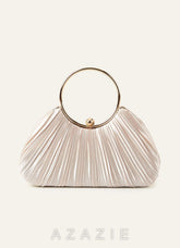 Satin Pleated Handbag