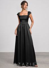 Odette {color} Luminous Satin Maxi Dress black