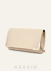 Matching Color Matte Satin Envelope Clutch Bag