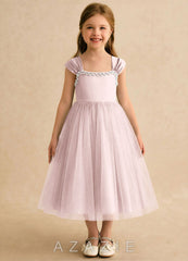 Azazie Yosemite Blushing Pink Ball-Gown Sweetheart Neckline Tulle Dress blushing_pink