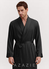 Men's Classic Satin Robe black