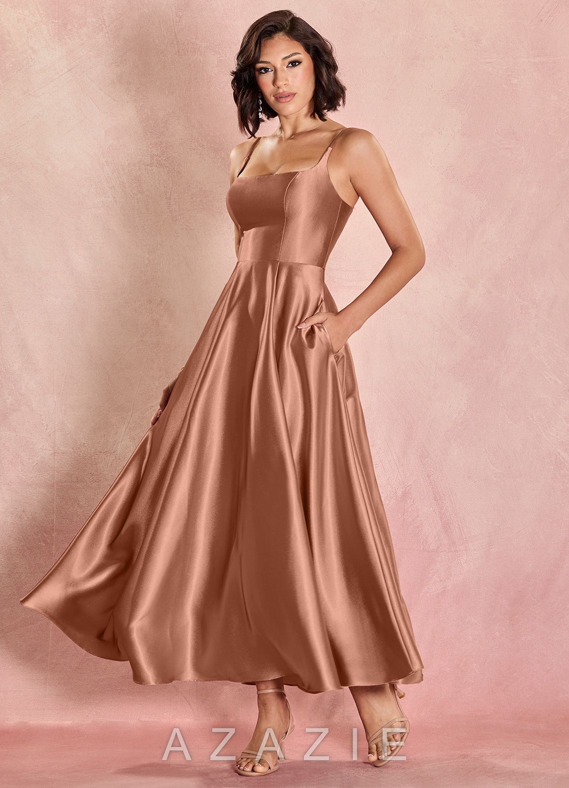 Elvie {color} Lace-up Maxi Dress