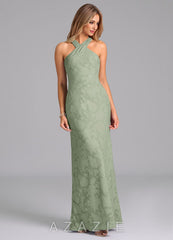 Azazie Doretta Agave Mermaid Pleated Floral Burnout Dress agave