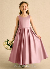 Azazie Lizzie Dusty Rose A-Line Pleated Matte Satin Dress dusty_rose