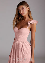 Candice {color} Corset Maxi Dress sp_haze_pink_#hp134328