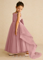 Azazie Pumpkin Dusty Rose A-Line Convertible Tulle Dress dusty_rose