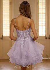 Viviara Purple Mini Dress