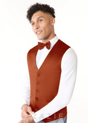 Matte Satin Vest paprika