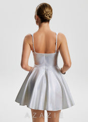 Indigo {color} Mini Dress white