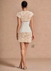 Avenira {color} Mini Dress sp_cream_#c134392