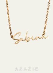 Personalized Name Necklace gold