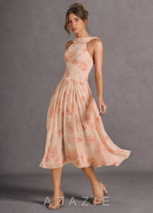 Rowan {color} Midi Dress sp_peach_#ph134785