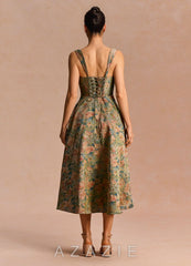 Azaria {color} Midi Dress sp_vintage_teal_#vt134789
