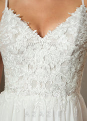 Azazie Gala Wedding Dress Diamond White A-Line Lace Chiffon Dress diamond_white