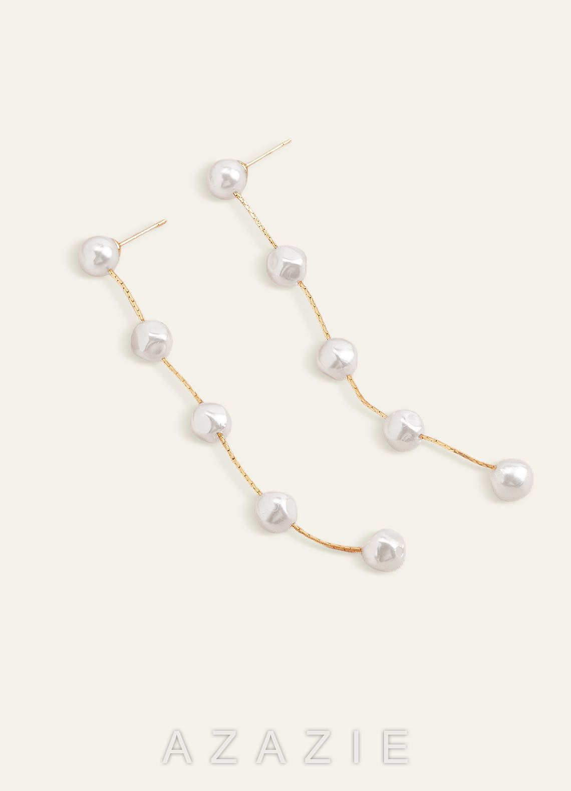 Vintage Pearl Tassel Earrings