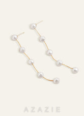 Vintage Pearl Tassel Earrings
