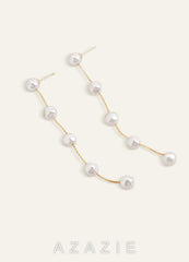 Vintage Pearl Tassel Earrings