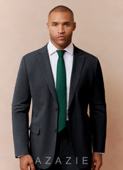 Stretch Satin Skinny Tie emerald
