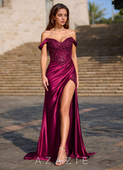 Opulence Burgundy Floral Corset Mermaid Dress