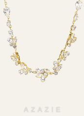 Crystal Clusters Back Necklace