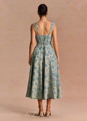 Azaria {color} Midi Dress sp_lake_blue_#lb134070