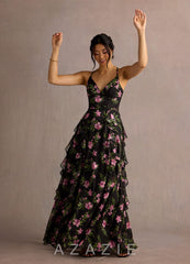 Megan {color} Maxi Dress sp_black_multi_floral_#yf134318