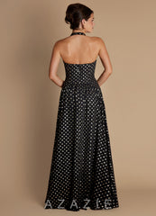 Jennie {color} Maxi Dress sp_black_gold_polkadot_#bp134307