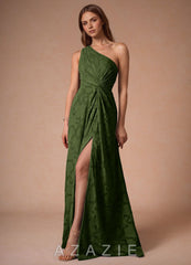 Hermosa {color} One Shoulder Maxi Dress sp_olive_#111401