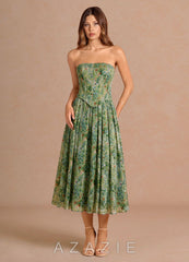 Violette {color} Midi Dress sp_green_floral_#gf134901