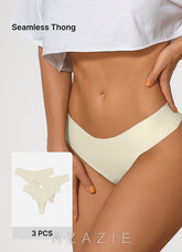 Low Rise Barely-There Seamless Thongs (3pics)