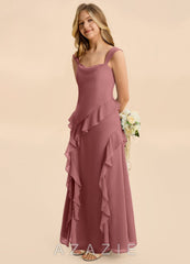Azazie Sloane Junior Amethyst A-Line Sweetheart Neckline Chiffon Dress