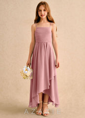 Azazie Twilight Dance Girls Formal Dusty Rose A-Line Pleated Chiffon Dress dusty_rose
