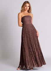 Azazie Mariana Espresso A-Line Strapless Floral Burnout Convertible Dress espresso