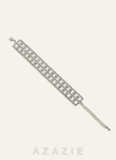 Rhinestone Lattice Bracelet