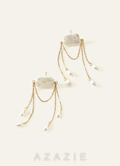 Baroque Pearl Chandelier Earrings