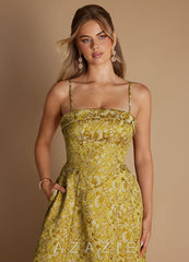 Baila {color} Midi Dress sp_baroque_marigold_#bm134371