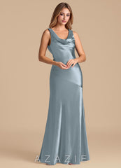 Azazie Rylina Dusty Blue Mermaid Metallic Satin Dress dusty_blue