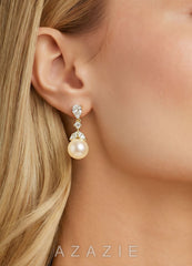 Ocean Pearl Earrings gold