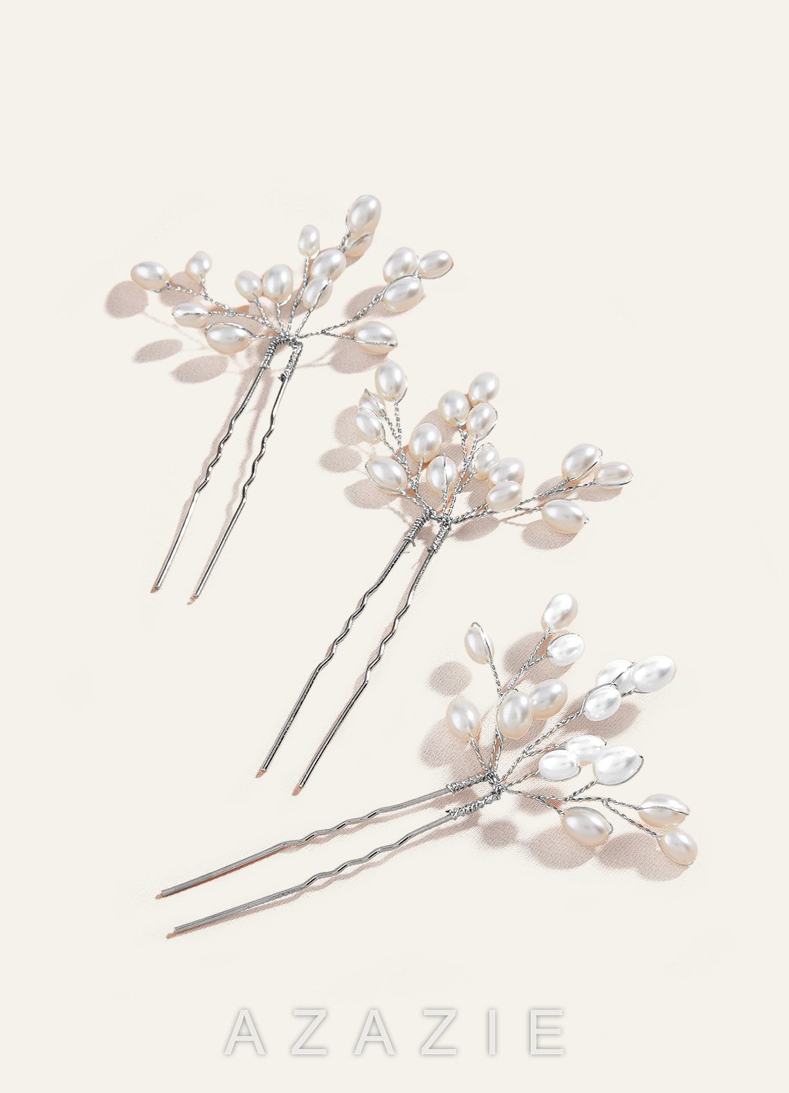 Pearl Beaded Hairpin Set
