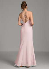 Azazie Suttona Blushing Pink Mermaid Chiffon Dress blushing_pink