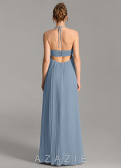Azazie Addison Dusty Blue Empire Sweetheart Neckline Chiffon Dress dusty_blue